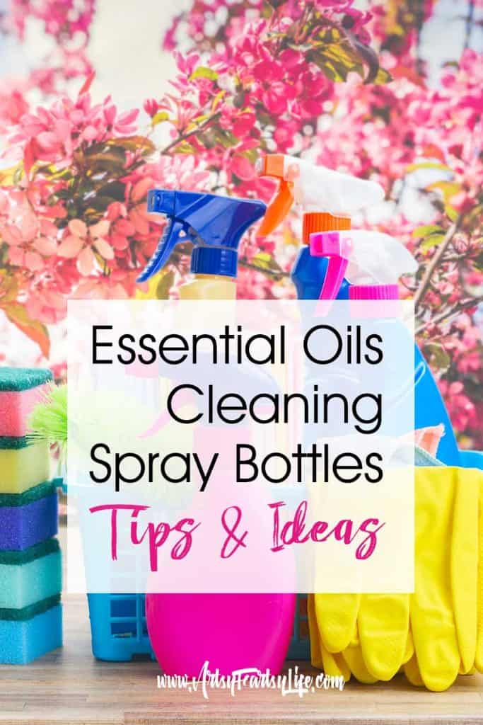 Natural Essential Oils Cleaning Spray Bottle... Tips and Recipes