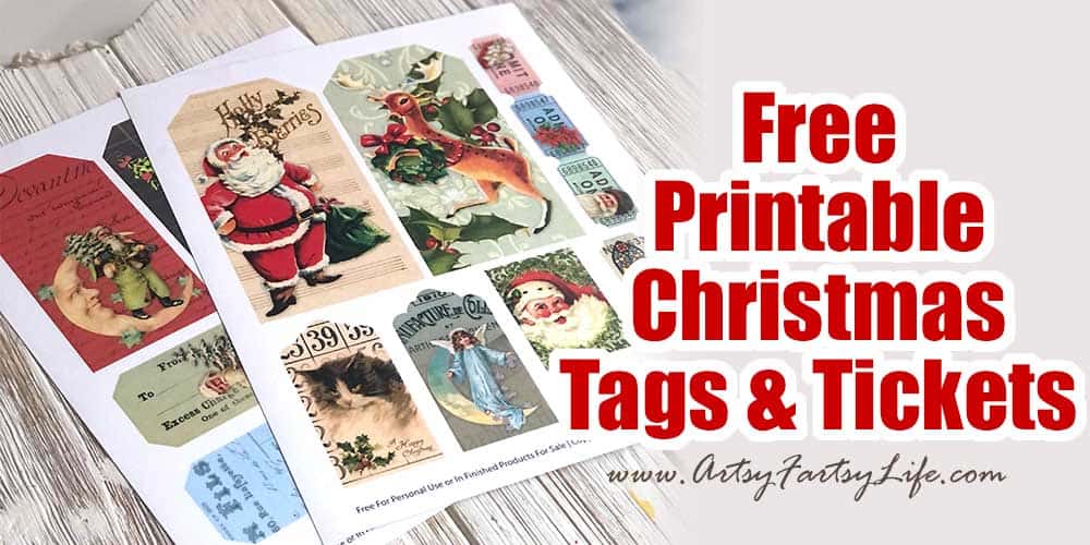 Free Christmas Printable Tags And Tickets Artsy Fartsy Life