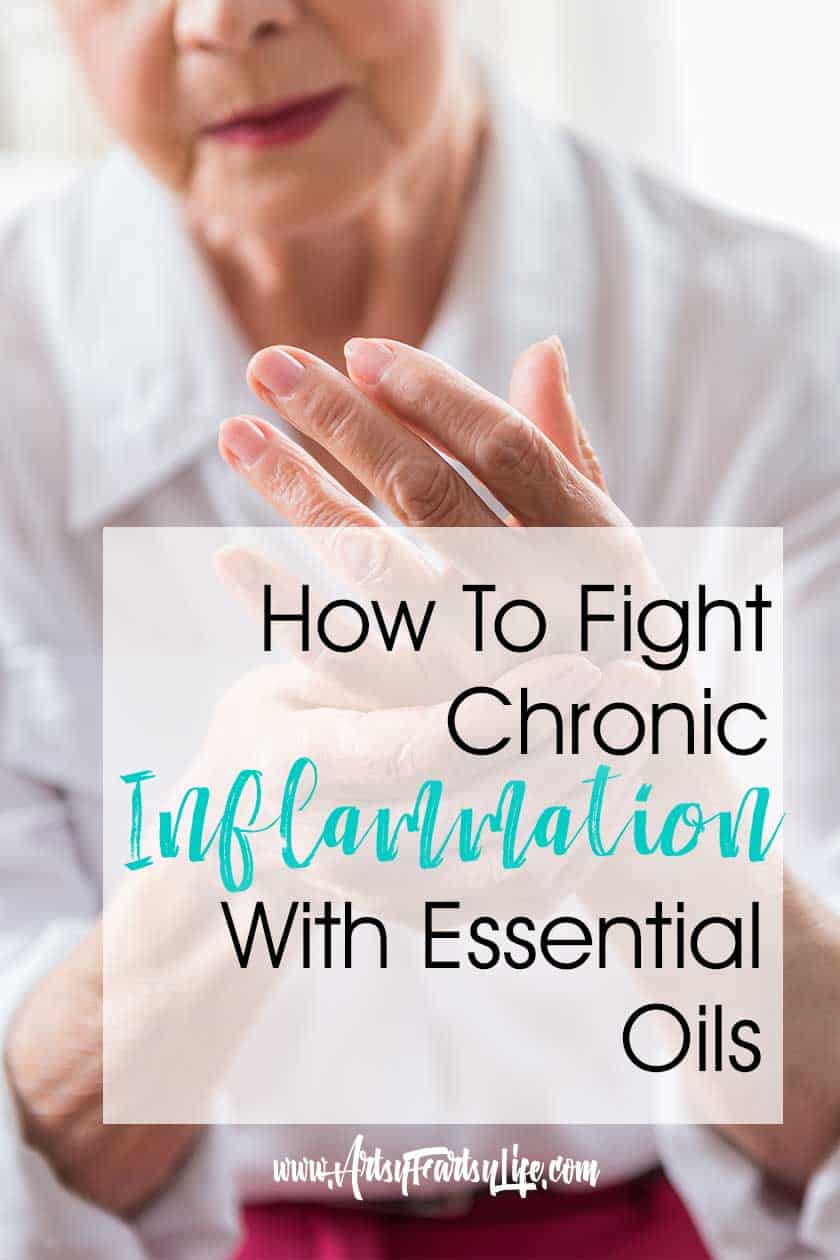 Fight Chronic Inflammation With Essential Oils - Essential Oils for chronic inflammation and pain relief. Whether you have back pain, arthritis or neck aches, essential oils can help relieve symptoms of rheumatoid arthritis. A great natural pain reliever. #essentialoils #chronicpain