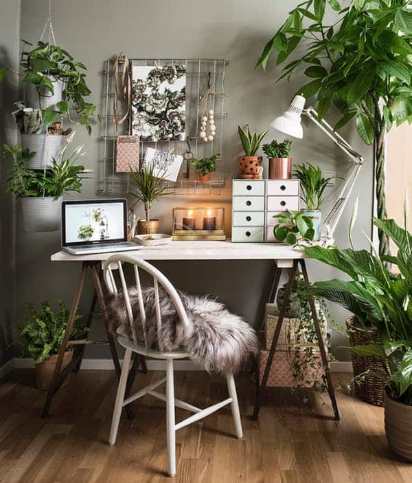 Home office plants - apartment therapy