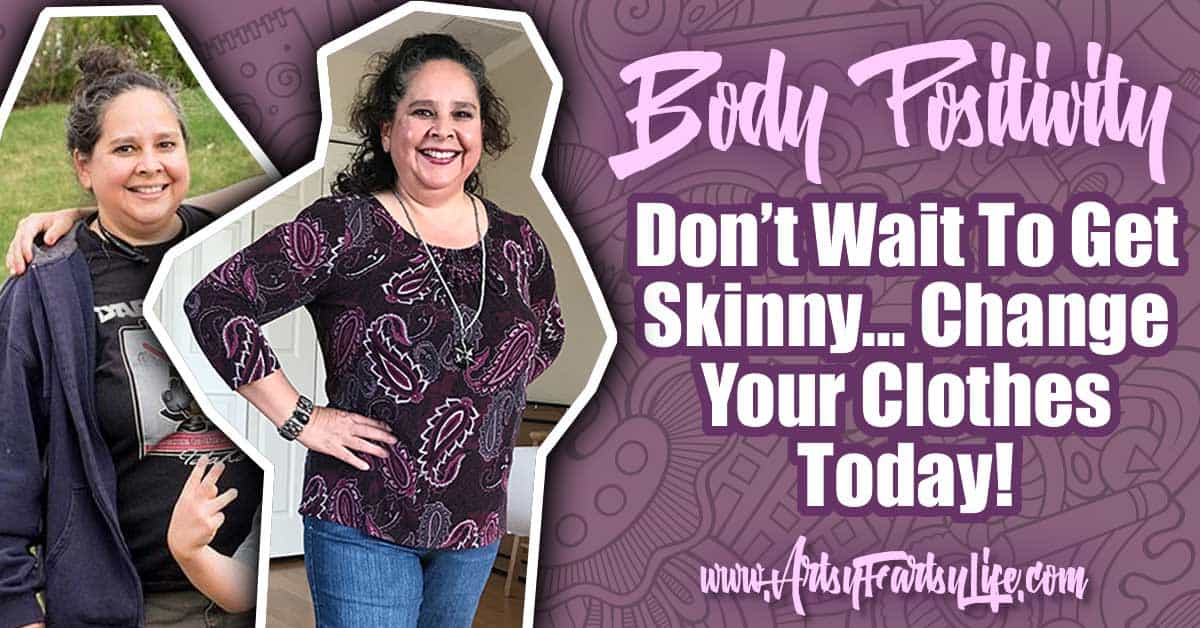 Don't Wait To Get Skinny, Find Outfits That Look Good On Your Body Now! I have been struggling with body positivity now that I am over 50. Being a curvy woman, it is easy to think that I should be using frumpy clothes to cover my fat body. An over 50 shorts outfit and article about how to love yourself and the body you are in now. 