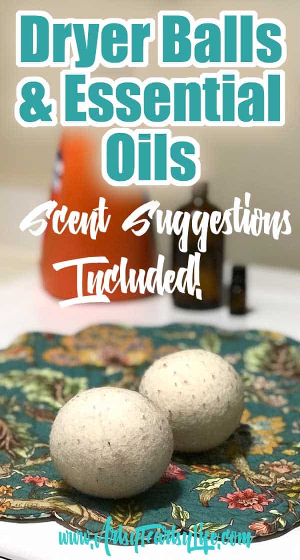 Dryer Balls and Essential Oils (Scent Suggestions Included!) You may wonder why use dryer balls and scents instead of chemical dryer sheets or smelly laundry soap! I like to put essential oils on mine to make them smell better. Here are my best tips and ideas for using dryer balls as part of your natural living routine. 