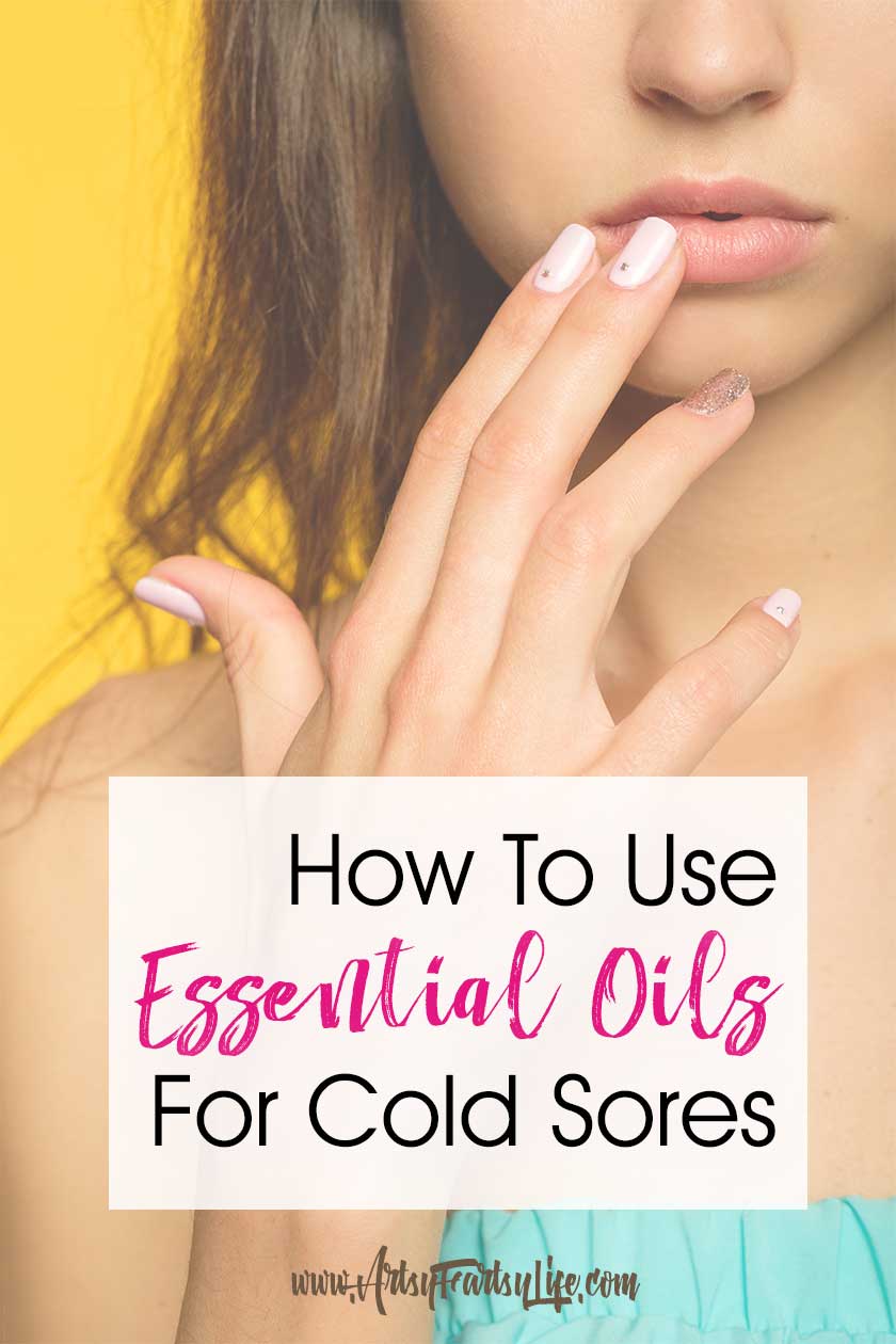 Essential Oils For Cold Sores… Essential oils are great to use on your lip at the first tingle from a cold sore! This treatment for herpes or can help reduce the time it takes for cold sores to run their course. A healthy remedy for fever blisters. 