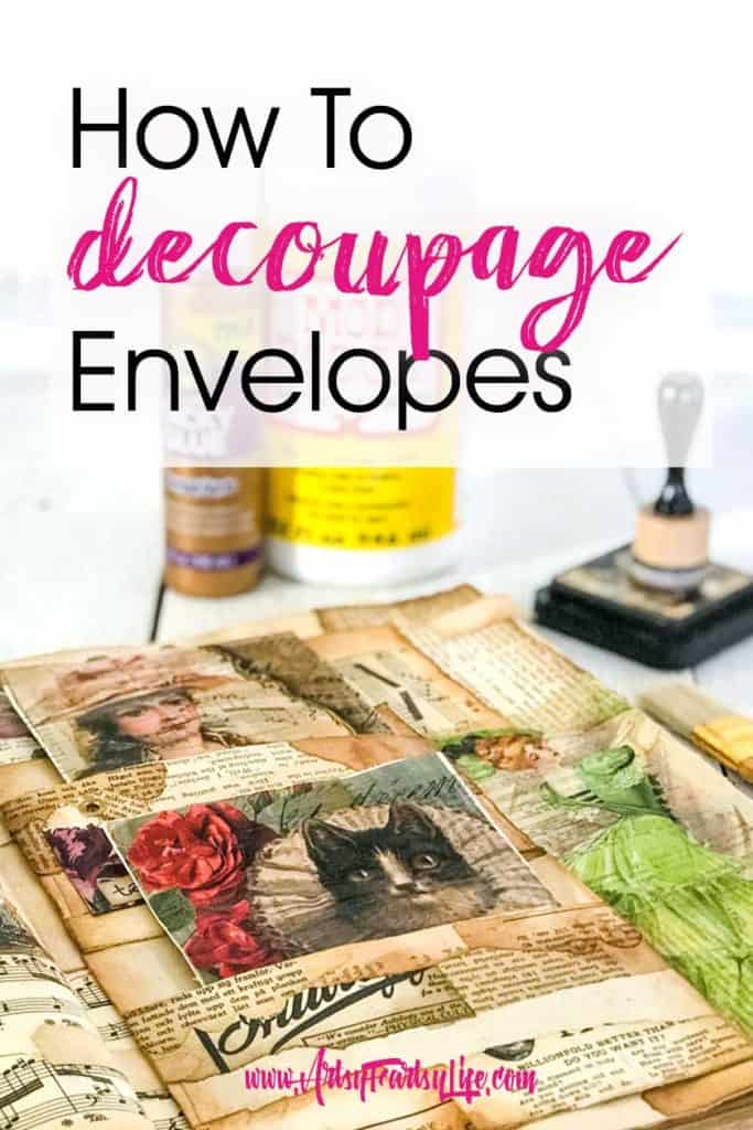 DIY Photo Mat from Decoupaged Book Pages