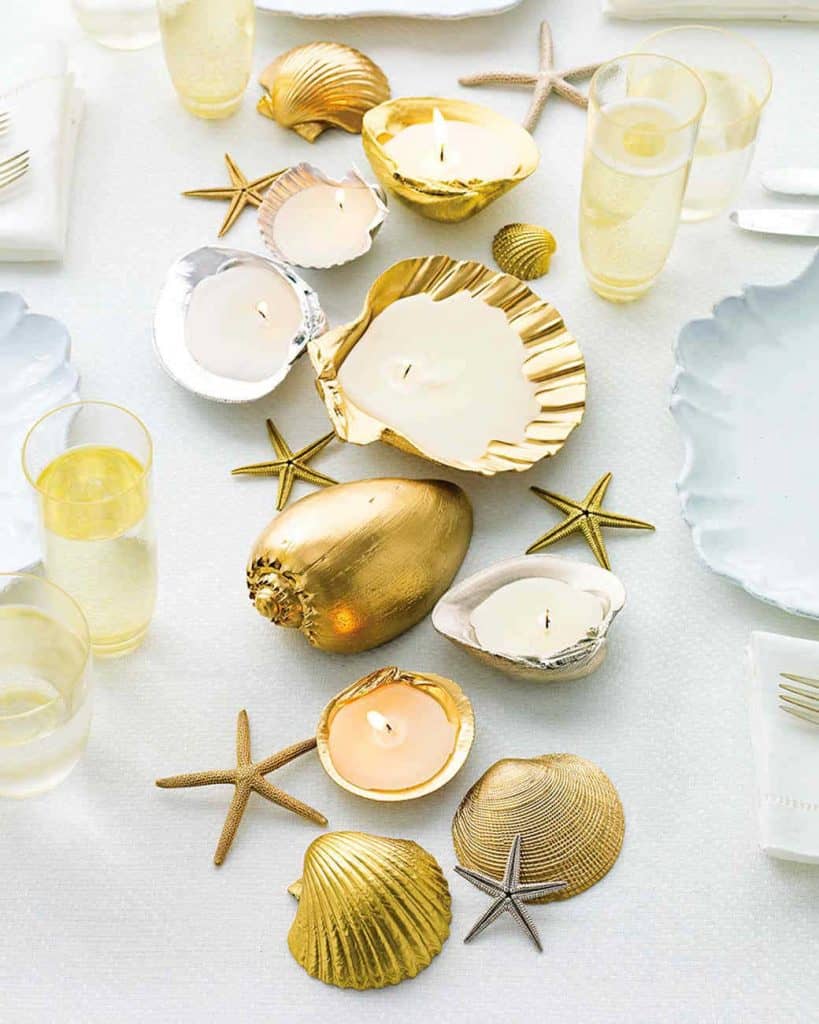 martha stewart seashell centerpiece