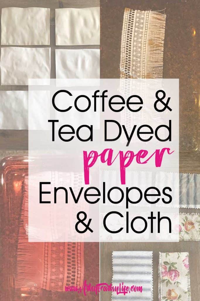 Coffee and Tea Dyed Paper and Cloth Ideas
