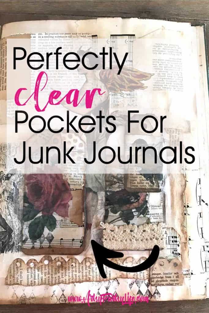 Self Laminating Sheets - How To Make Clear Pockets For Junk Journals or Altered Books 
