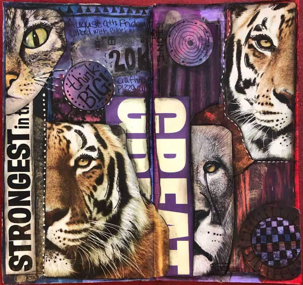 Big Cats Beginner Magazine Collage