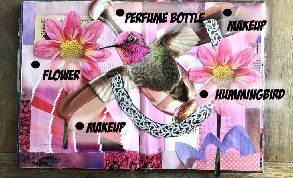 A mixed media collage using old magazines. Looking for tips on composition,  collage making in general : r/learnart