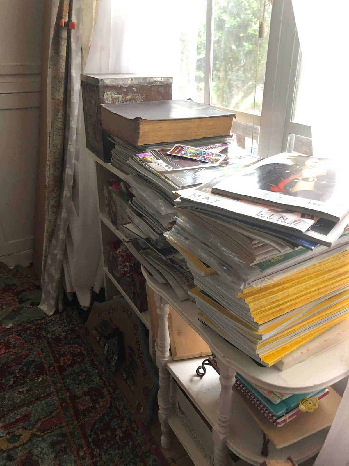 Cardboard Rainbow Decoupage Magazine Holder · Artsy Fartsy Life