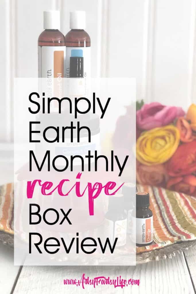 I was so excited to be asked to review the Simply Earth essential oils recipe box! Each month you get a number of different essential oils to make special blends, and then projects to make like lip balm and soy candles!