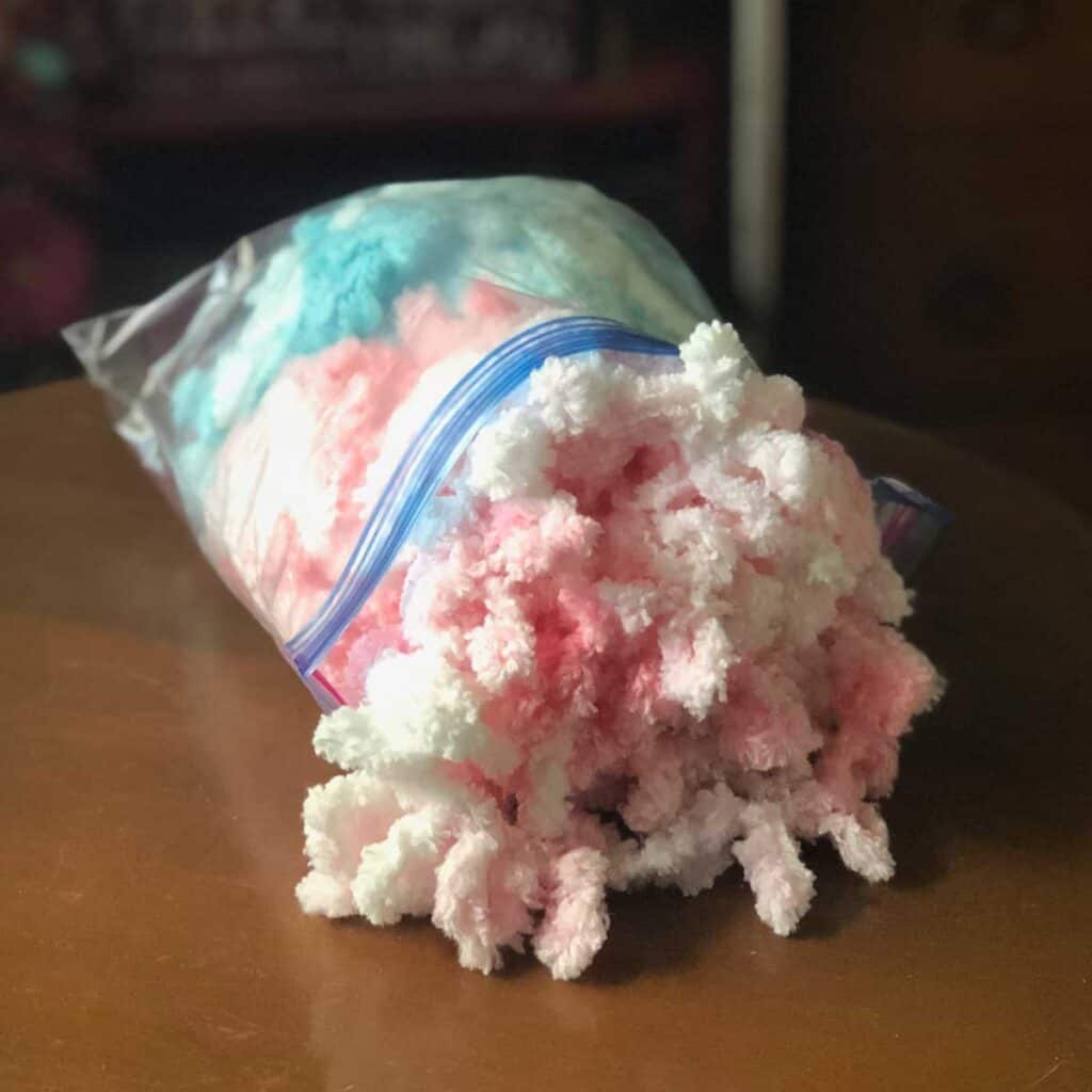 Ugly fluffy yarn