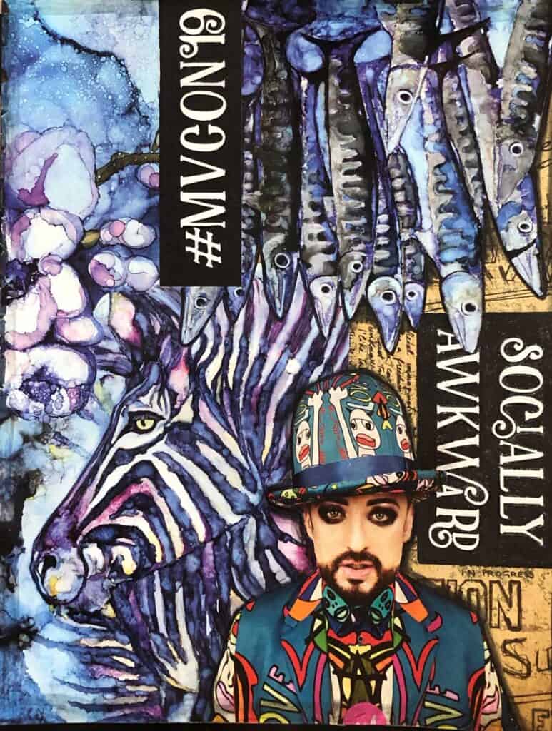 Boy George Mixed Media Journal Page