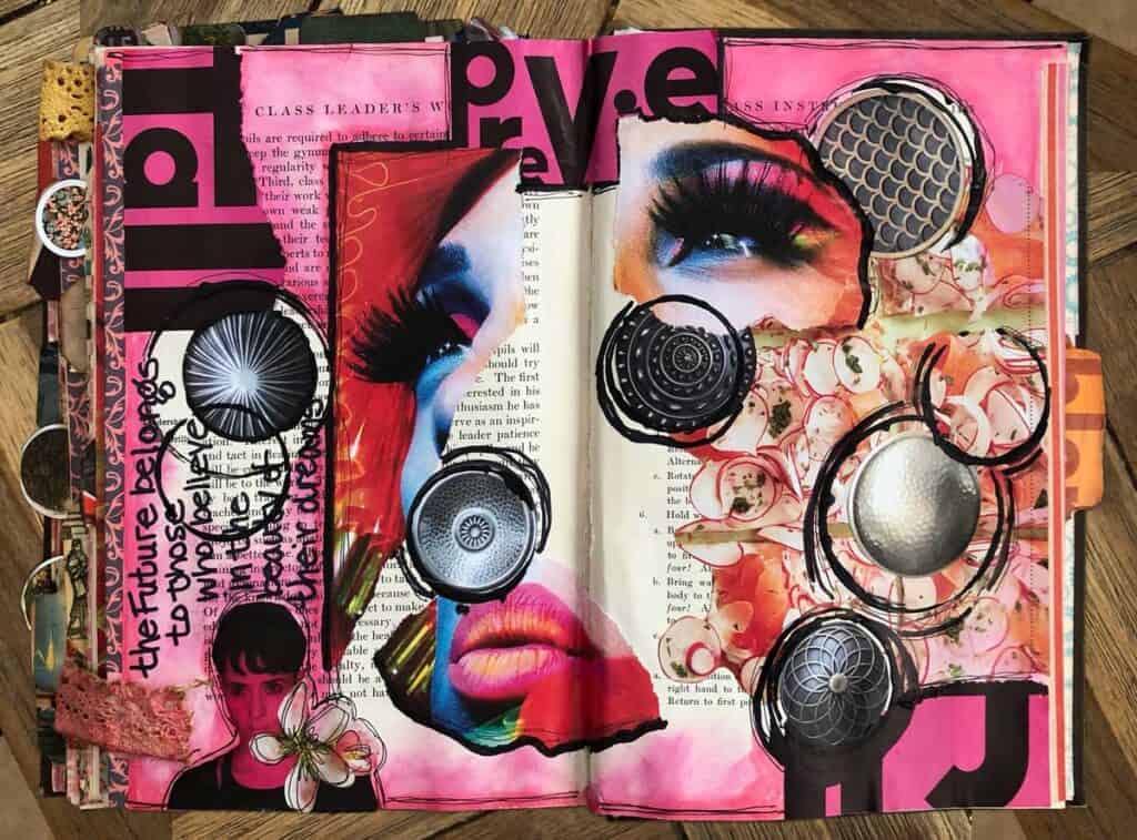 How To Make A Magazine Collage Mixed Media · Artsy Fartsy Life