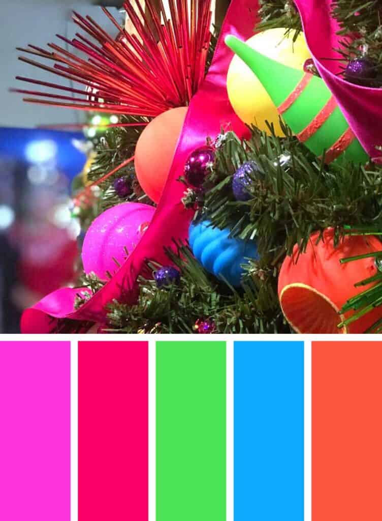 Bright Colorful Christmas Color Palette