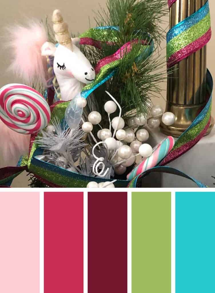 Unicorn Candy Christmas Color Palette