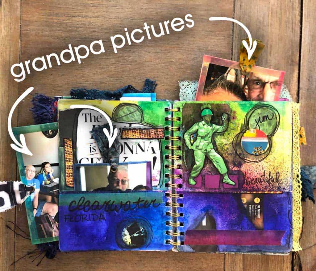 Junk journal grandpa pictures