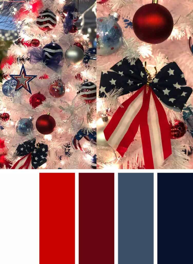 Patriotic Christmas Color Palette