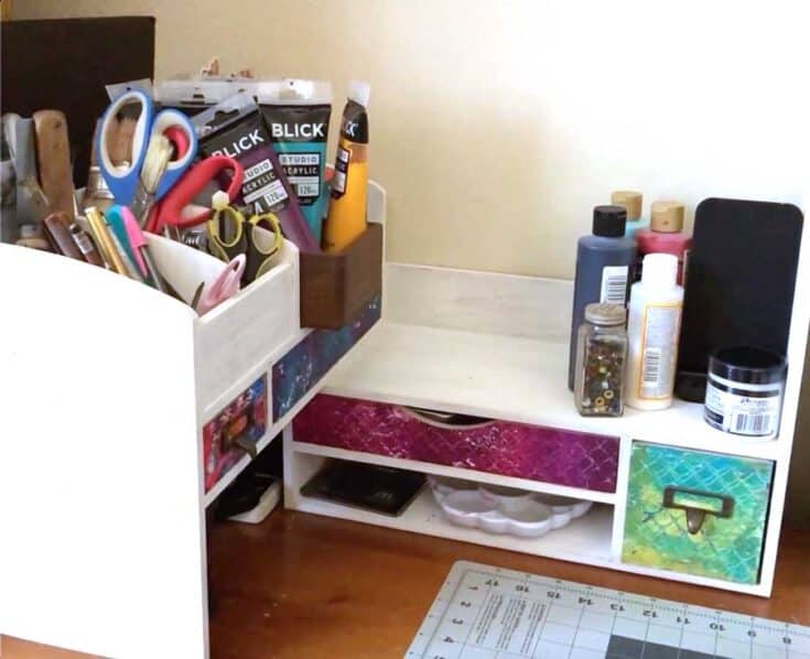 Diy Craft Room Desktop Organizer Artsy Fartsy Life 1212