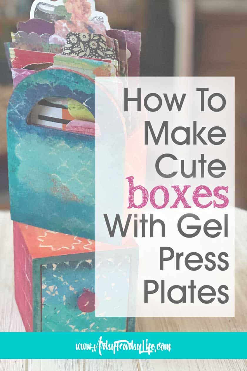 How To Make Decorative Storage Boxes Using Gel Press Plates