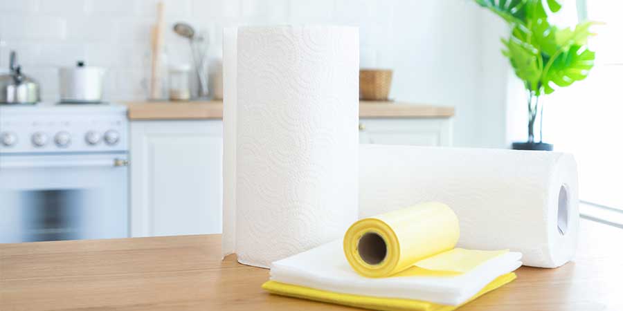 Home made kitchen wipes