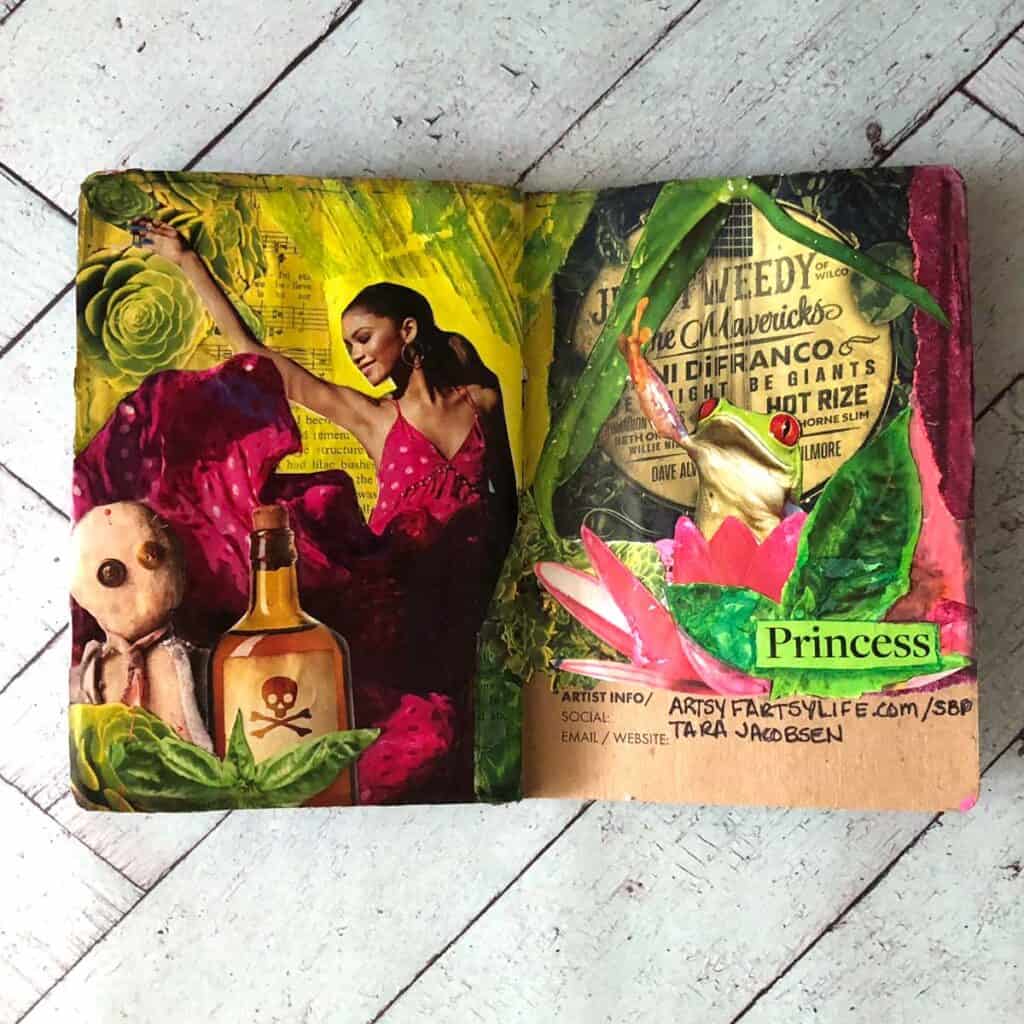 The Princess and the Frog. Tara Jacobsen - The Sketchbook Project.