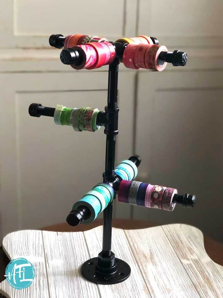 Jewelry Pipes Washi Tape Storage