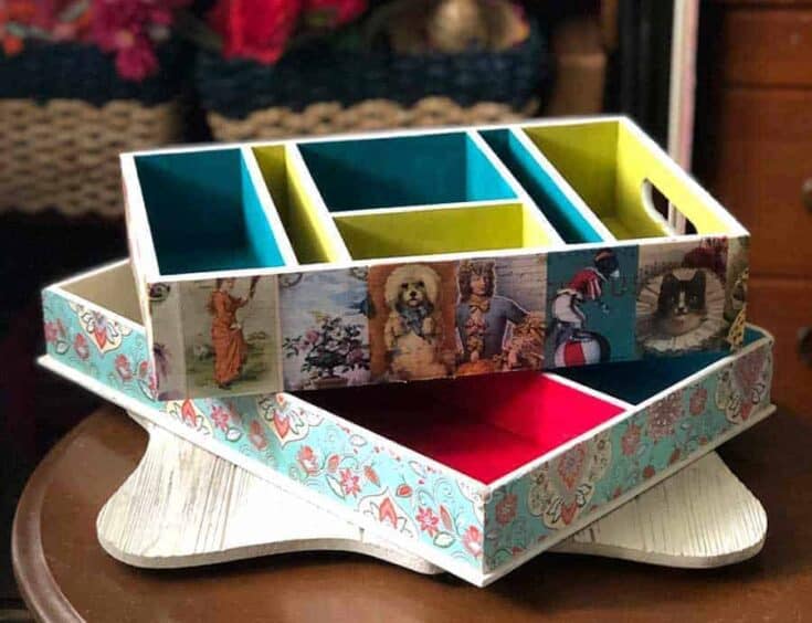 Vintage Crafts - DIY Decoupage Decorated Boxes