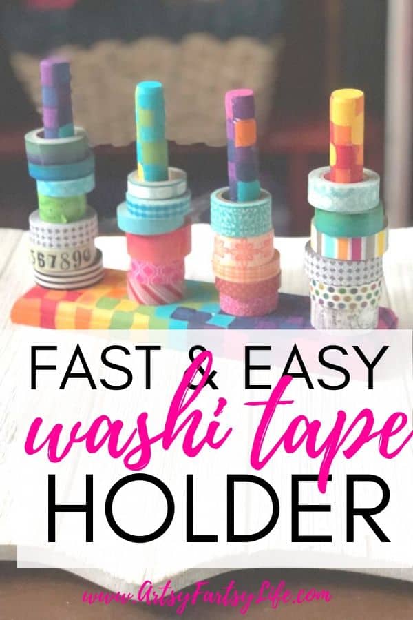 Colorful DIY Washi Tape Holder
