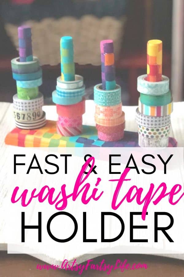 Colorful DIY Washi Tape Holder