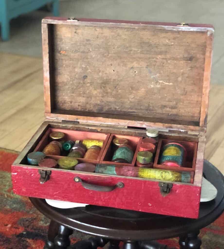 Faux Apothecary Box - Thrift Store Crafts