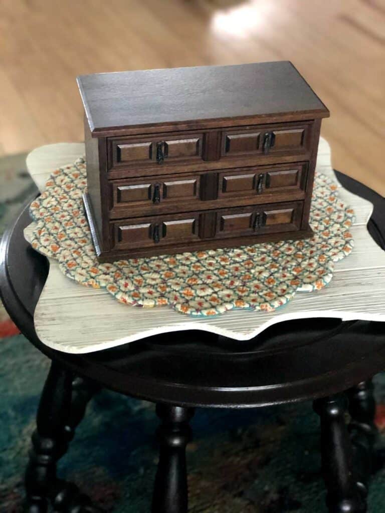 Before picture - Thrift Store Jewelry Box
