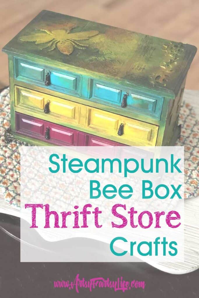 Steampunk Artist Box - Upcycled Thrift Store Finds · Artsy Fartsy Life