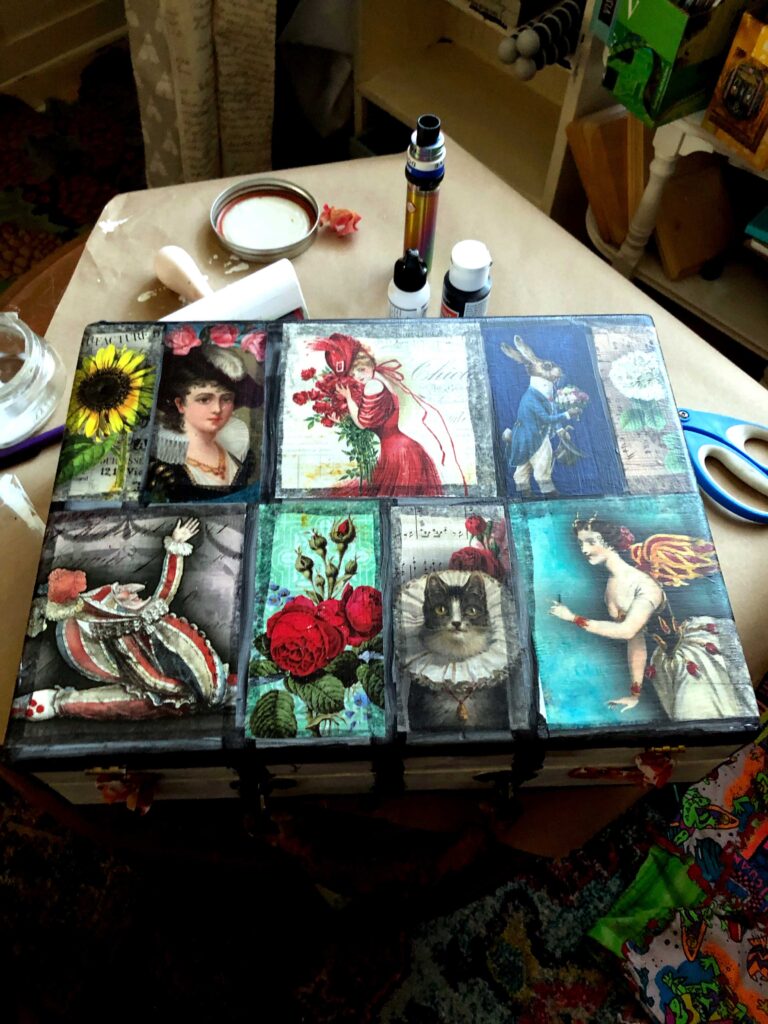 Steampunk Artist Box - Upcycled Thrift Store Finds · Artsy Fartsy Life