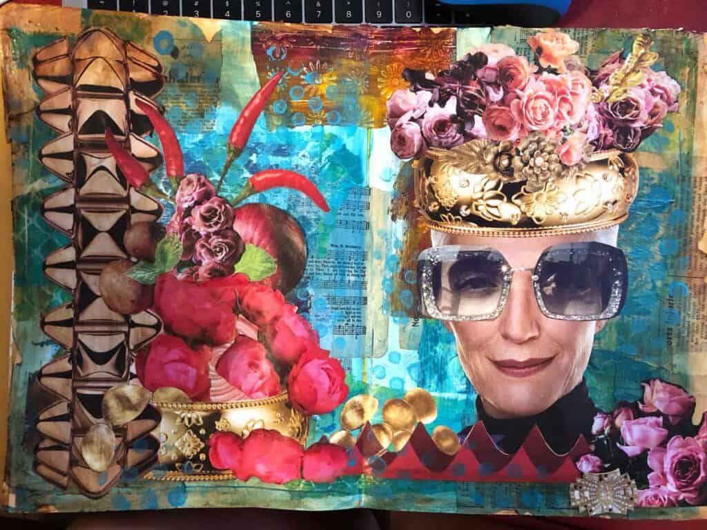 How To Make A Magazine Collage Mixed Media · Artsy Fartsy Life