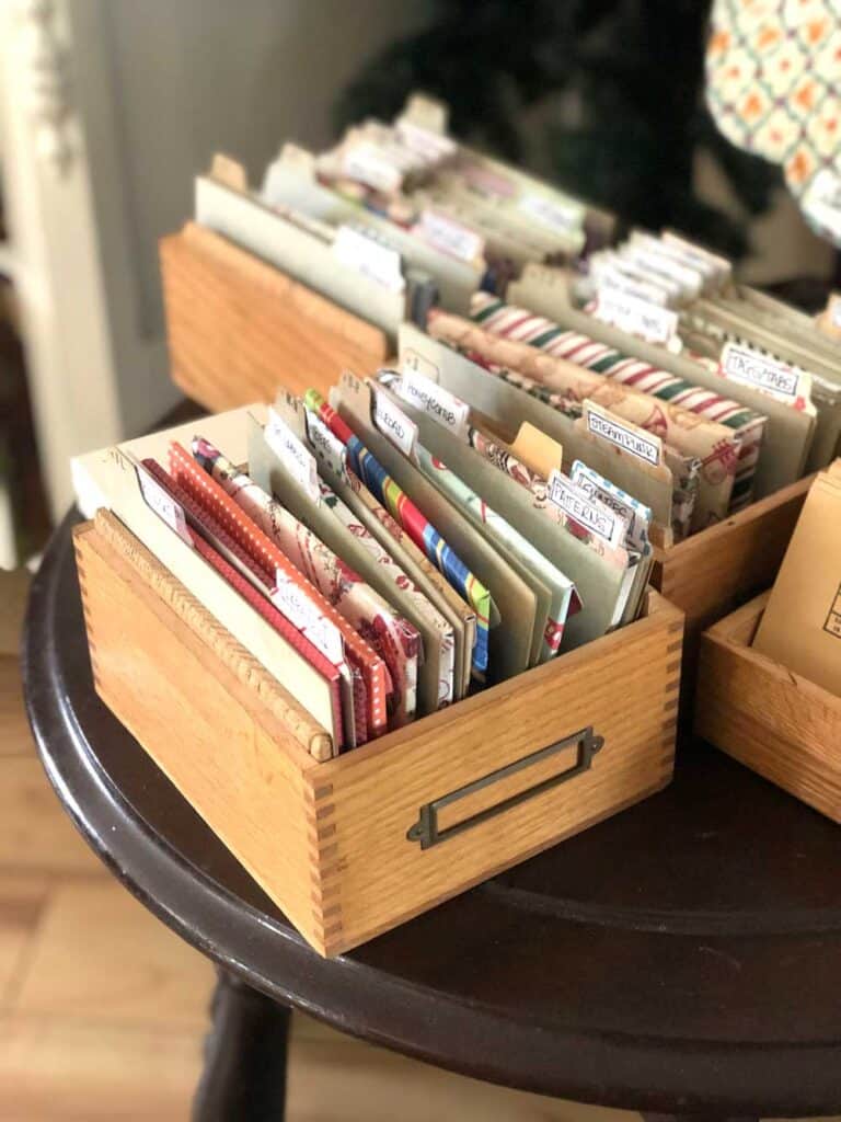 Stamp and Die Vintage Storage Boxes - Index Cards