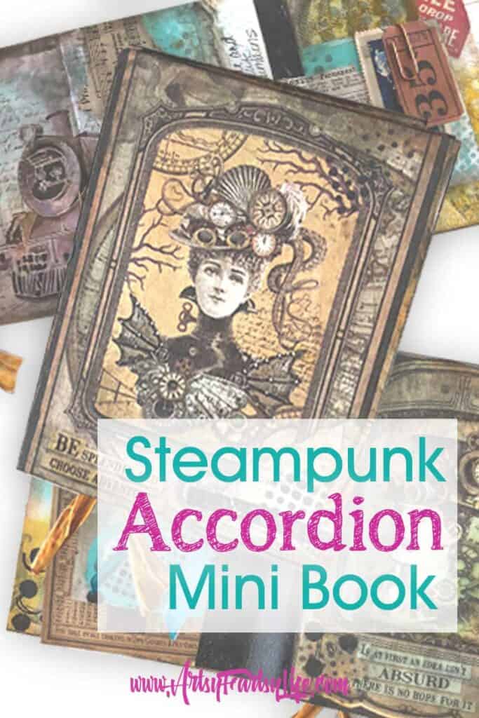 Steampunk Accordion Book - Dina Wakley Class
