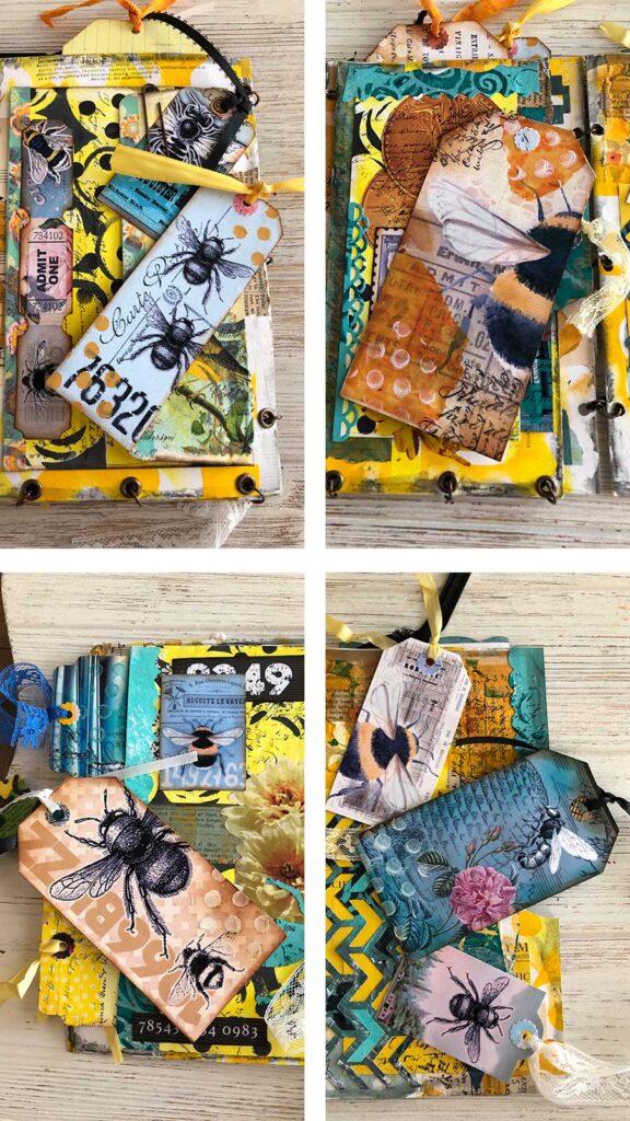 Free Printable Ephemera - Bee Tags & Tickets · Artsy Fartsy Life