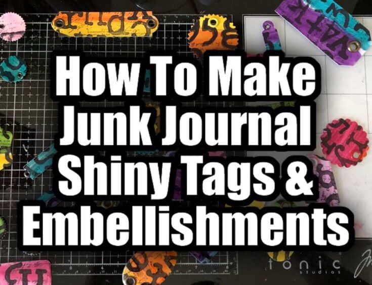 Junk Journal Shiny Tags and Embellishments
