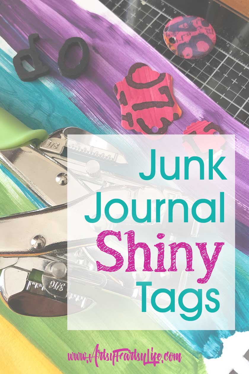 Junk Journal Shiny Tags and Embellishments