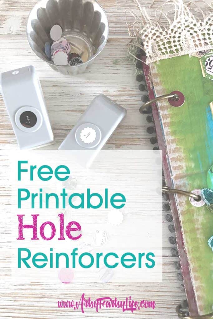 Free Printable Hole Reinforcers For Junk Journals and Binders · Artsy  Fartsy Life