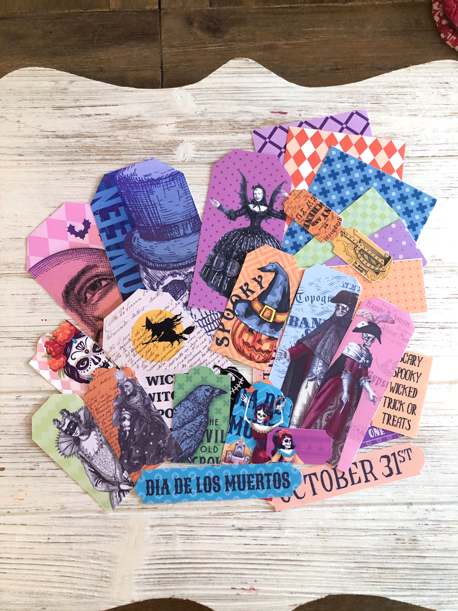Halloween Tags and Ticket - Free Printable Collage Sheets Ephemera ...