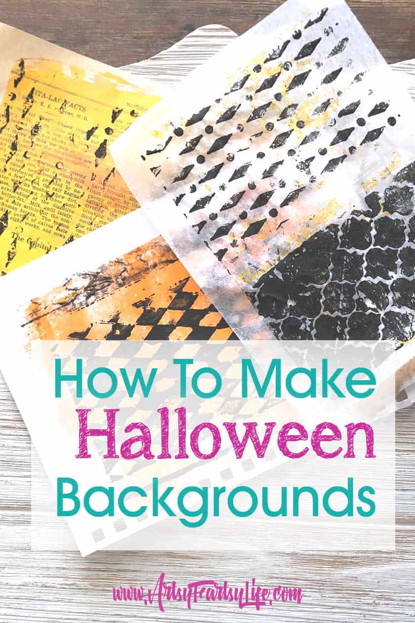 How To Make Halloween Craft and Journal Backgrounds