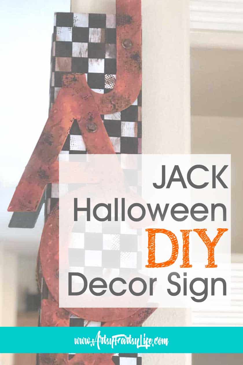 How To Make A JACK Spooky Sign - Halloween DIY Crafts