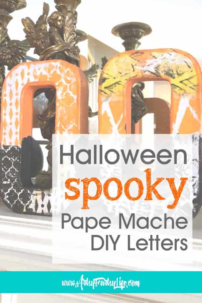 SPOOKY Halloween Paper Mache DIY Decoration 
