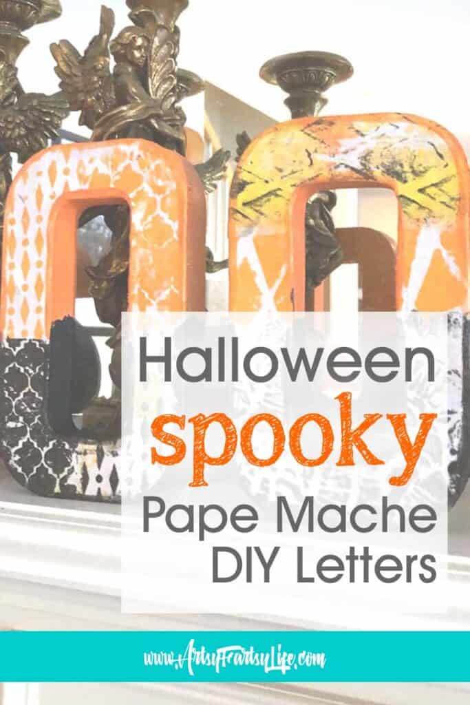 SPOOKY Halloween Paper Mache DIY Decoration · Artsy Fartsy Life