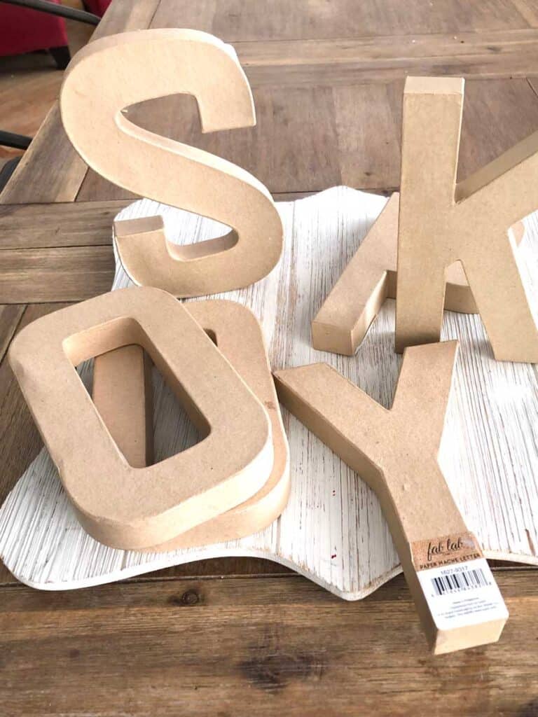  Paper Mache Letters