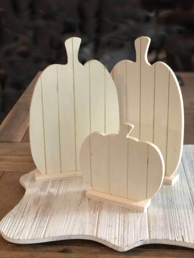 Wooden Pumpkins For Adult Crafts and Halloween Decor