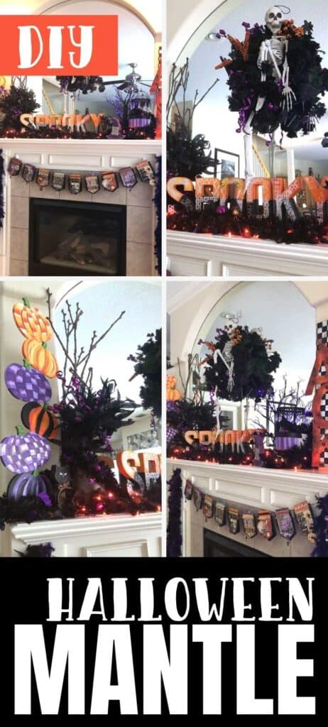 Decorating My Halloween Mantle (Purple and Orange Theme)