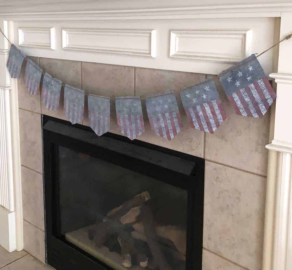 Repurposing a 4th of July Banner From Michaels Clearance